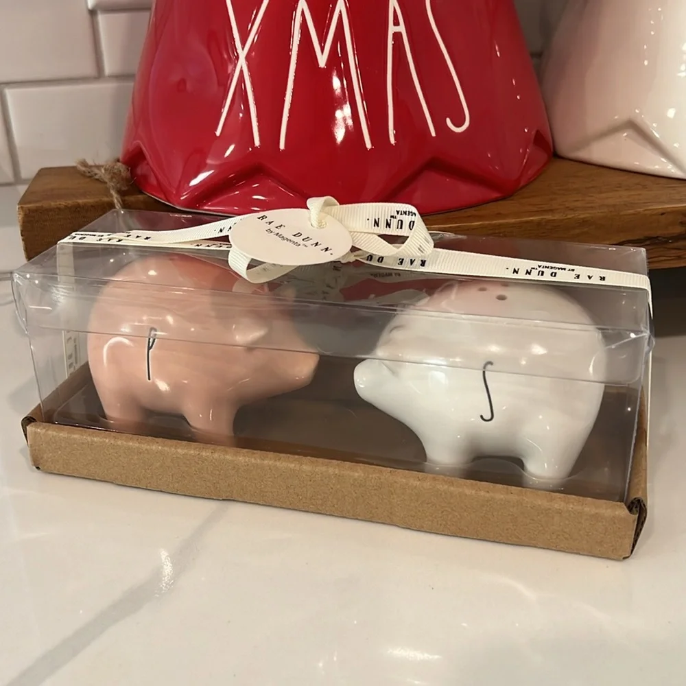 Cute. Rae Dunn. pig. salt and pepper